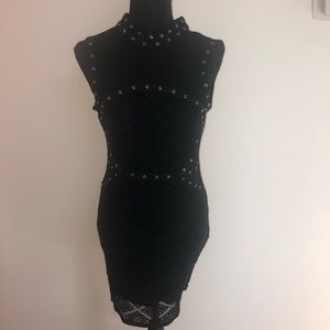 Black lace dress
